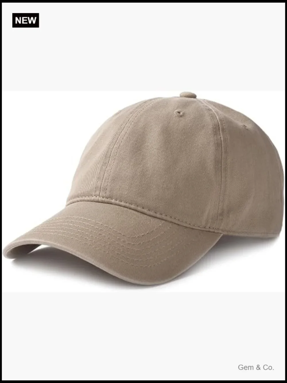 Unisex Washed Cotton Adjustable Baseball Cap Dad Hat